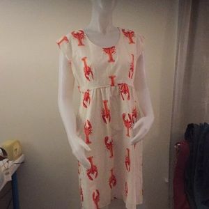 Lobster Dress with Pockets!!